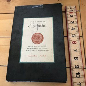 Wisdom of Confucius 1943 Hardcover w/ Slipcover Random House Canada Jeanyee Wong